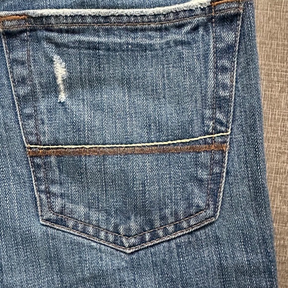 Abercrombie & Fitch Low Rise Slim Boot Button Fly Distressed Jeans Men's 28x30 - Picture 5 of 15